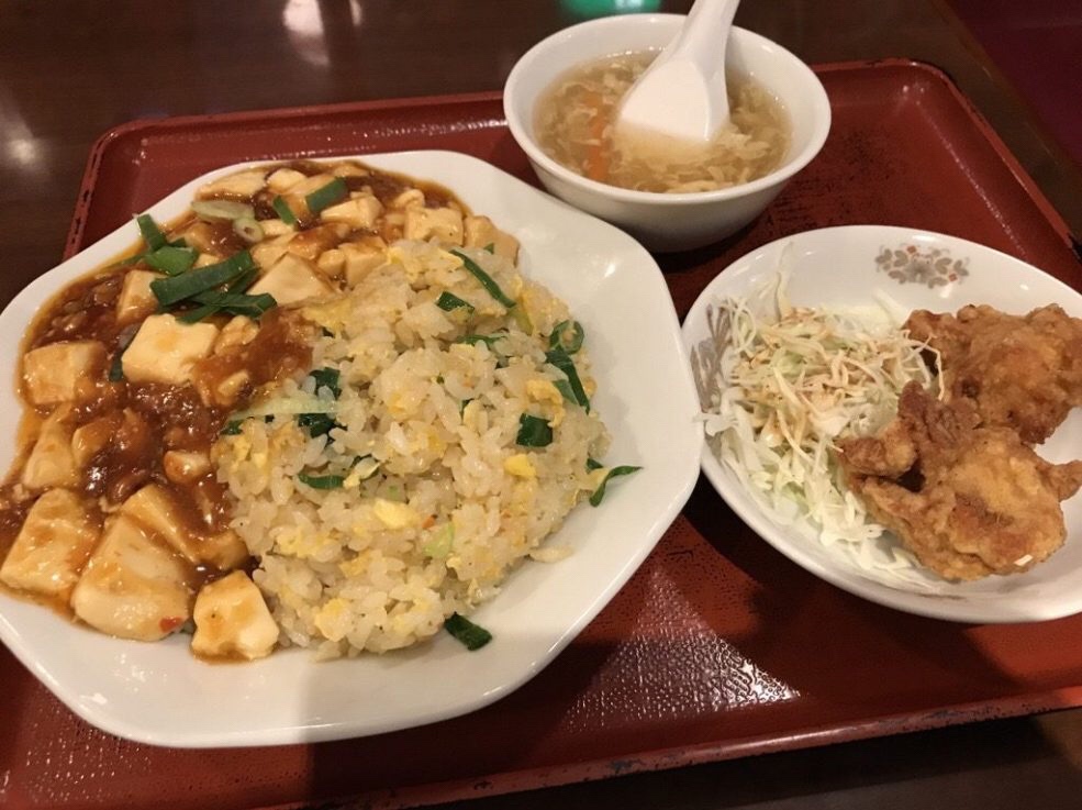 味宝楼 北浜店　日替わりランチ　麻婆チャーハン