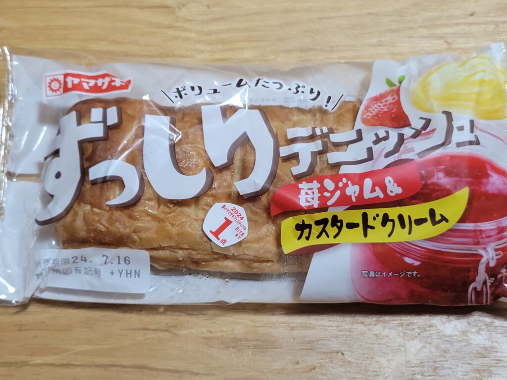 ヤマザキ　ずっしりデニッシュ苺ジャム&カスタードクリーム